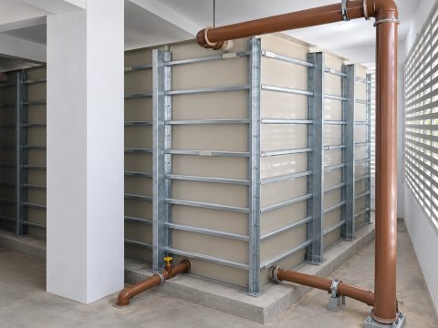 Reservatório modular TRITECH instalado no empreendimento Caminhos da Lapa